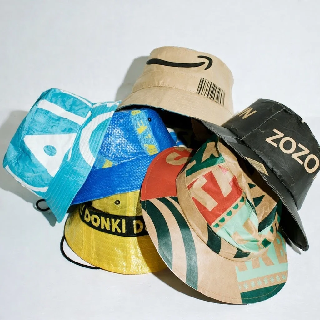 アップサイクルされたバケットハット