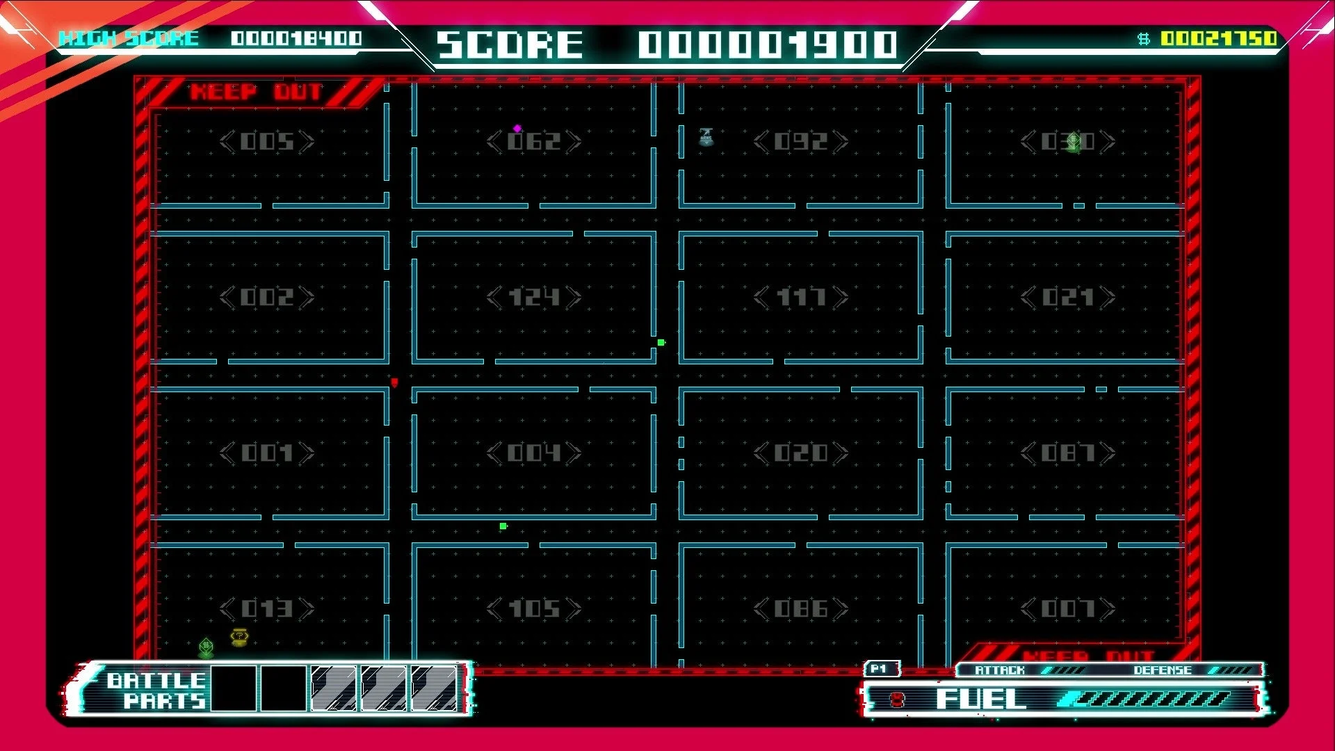 レトロなピクセルアートゲームの画面