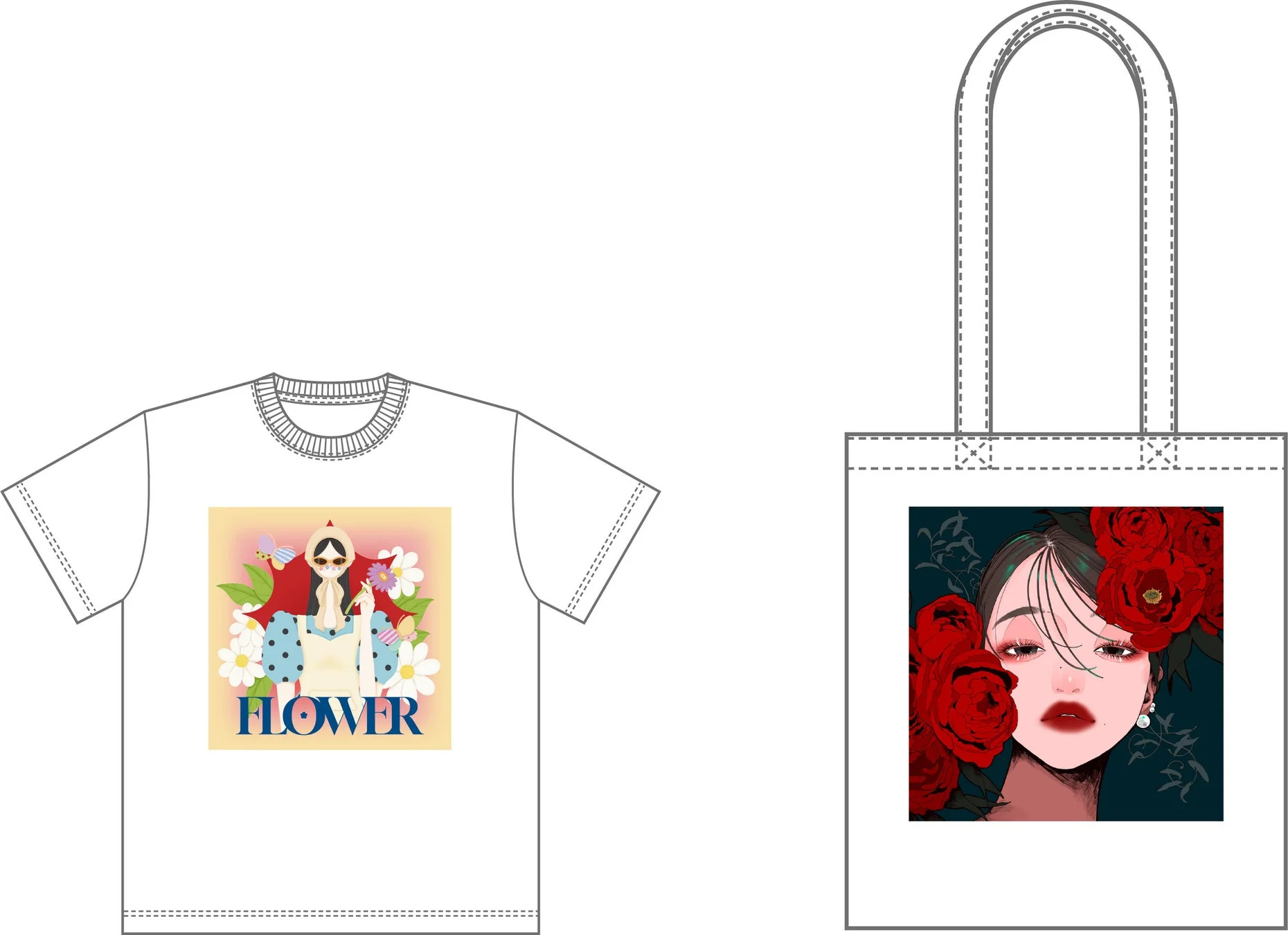 オリジナルTシャツとトートバッグ