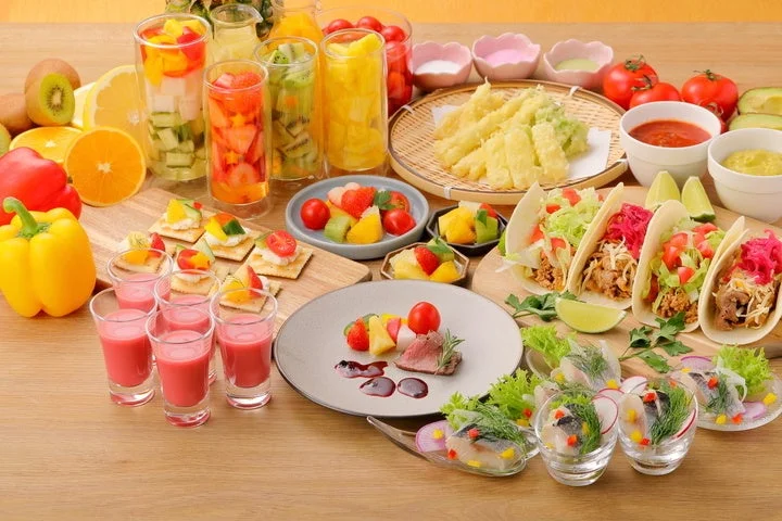 彩り豊かなビュッフェ料理