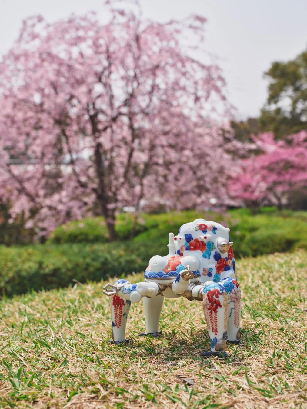 桜とタチコマ鍋島焼