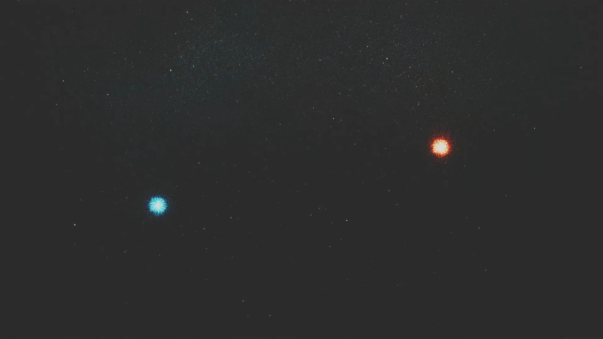 星空と光