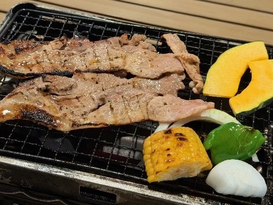 網焼きBBQの料理