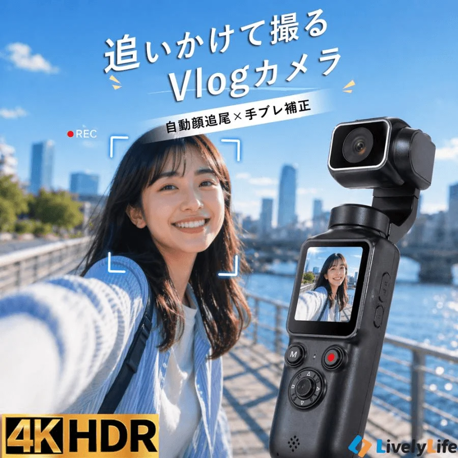 追いかけて撮る Vlogカメラ