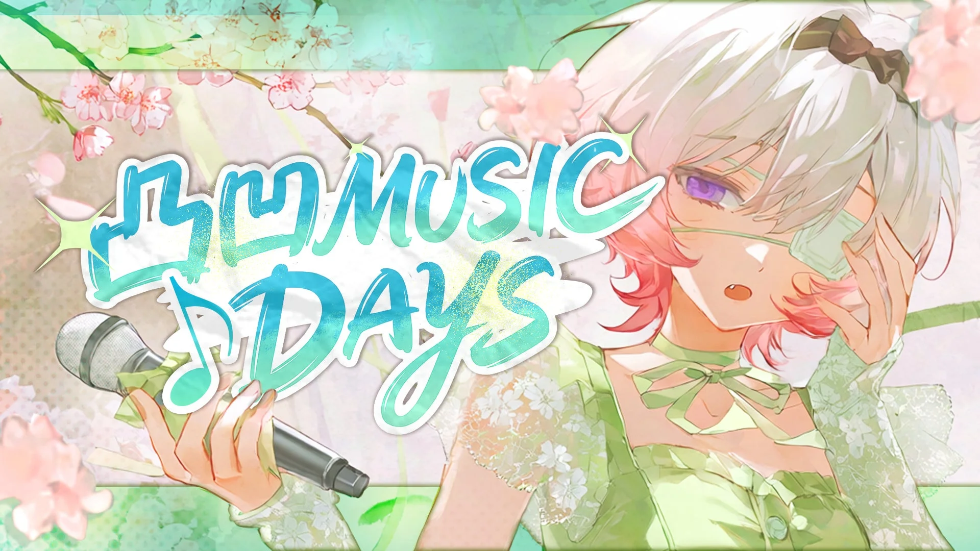 「凸凹MUSIC DAYS」タイトルロゴとキャラクター