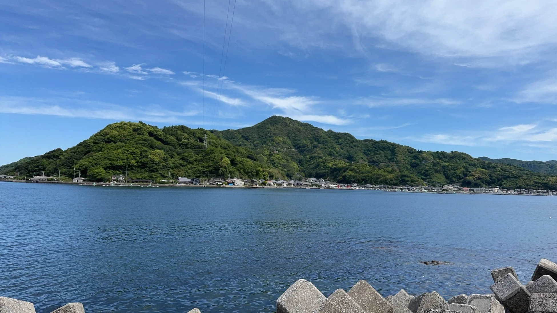 宇和島の海と山