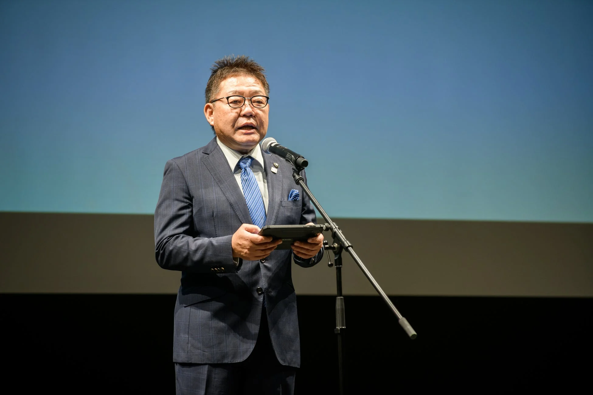 西平良将市長のスピーチ