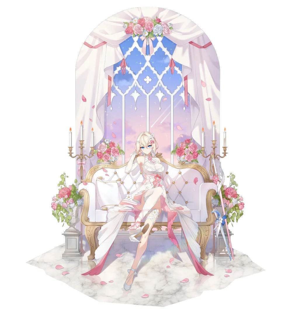 ウェディングドレス姿の新キャラクター