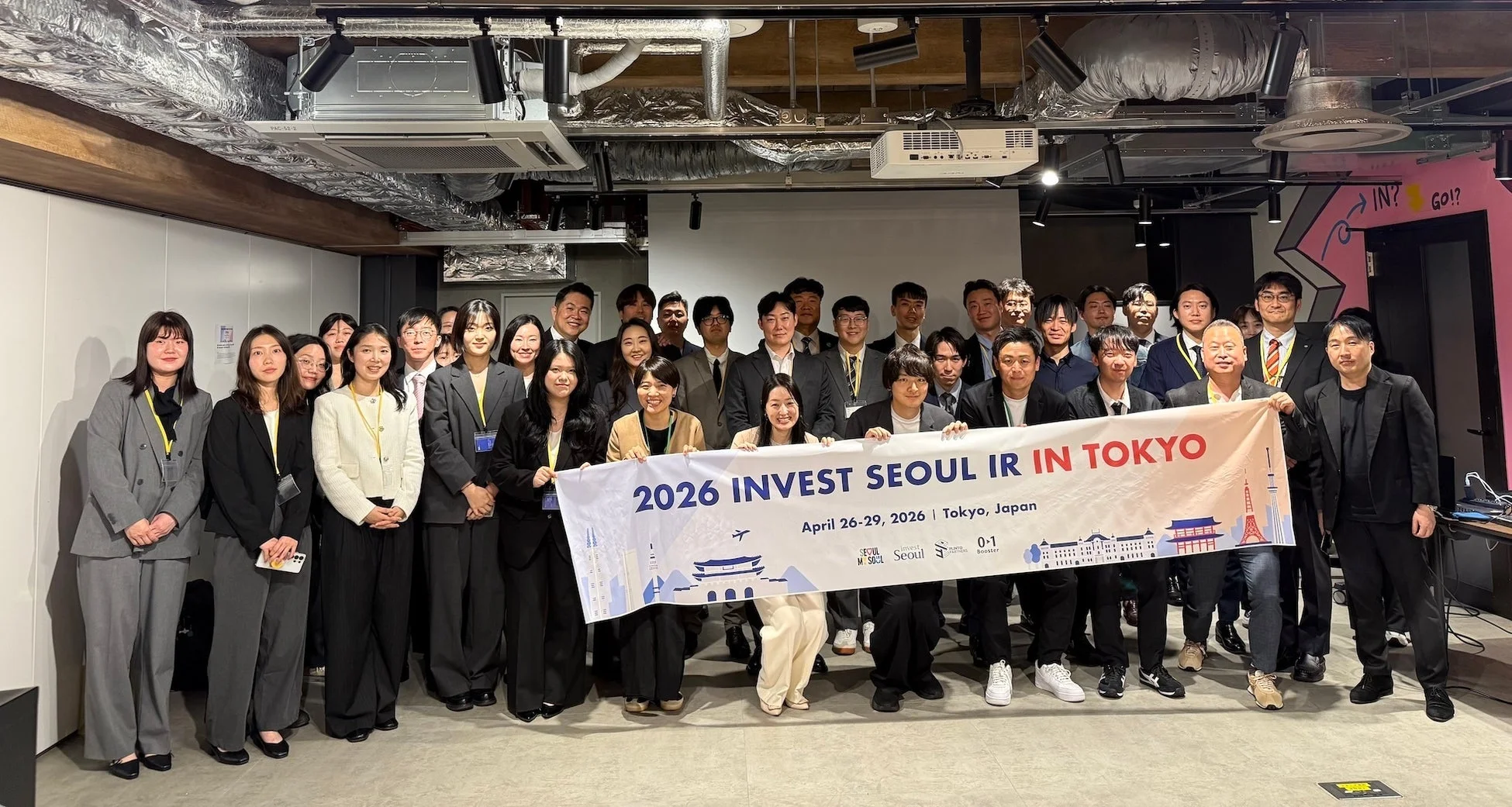 2026 INVEST SEOUL IR IN TOKYOの集合写真