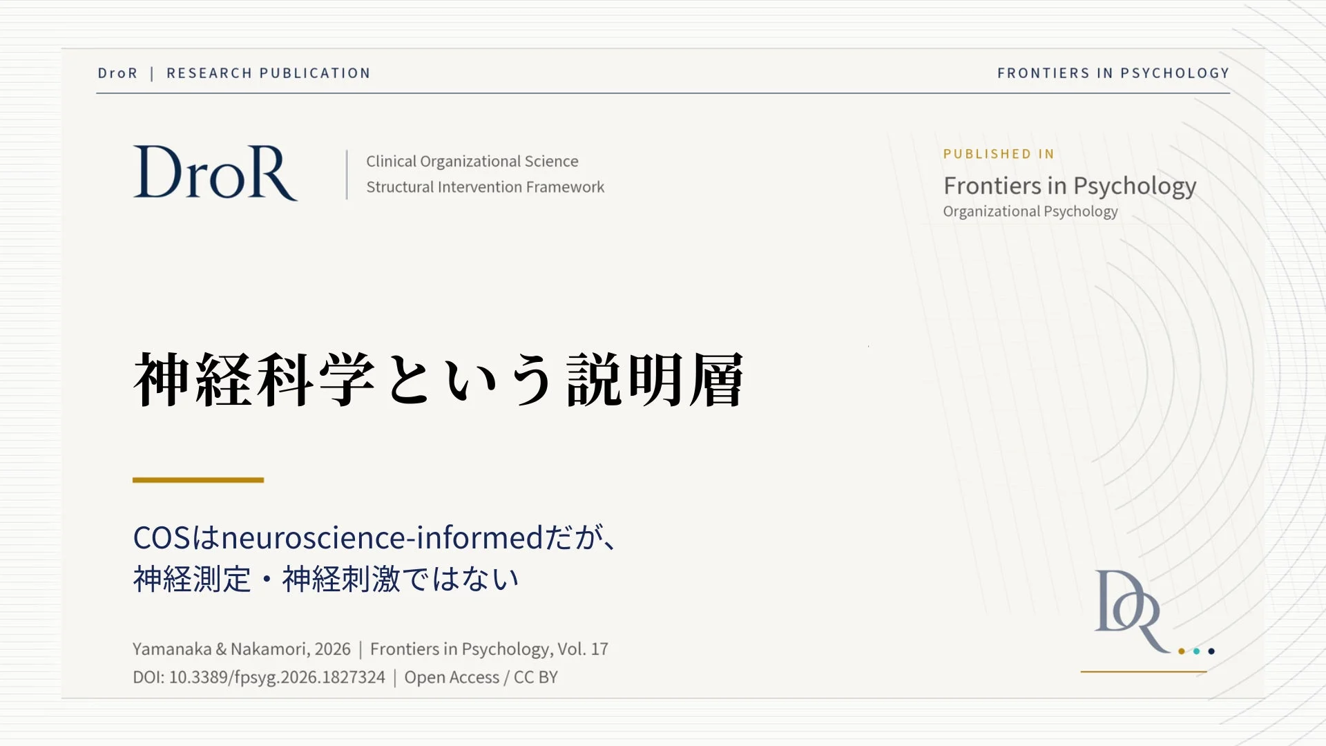 神経科学、心理学の学術論文表紙