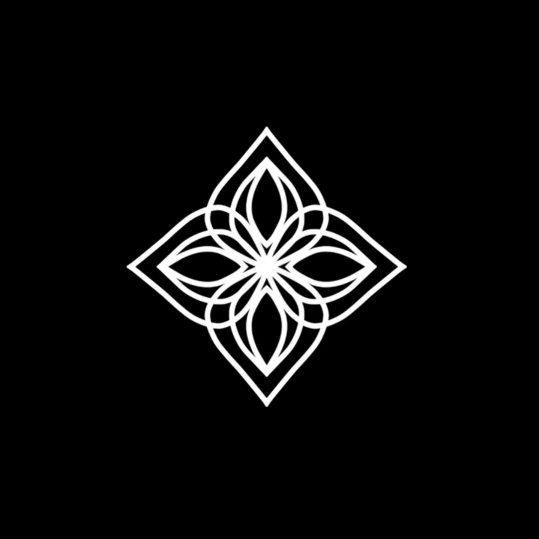 模様, 花, 幾何学, シンボル, アート, デザイン, 白黒, ミニマル, マンダラ, 装飾