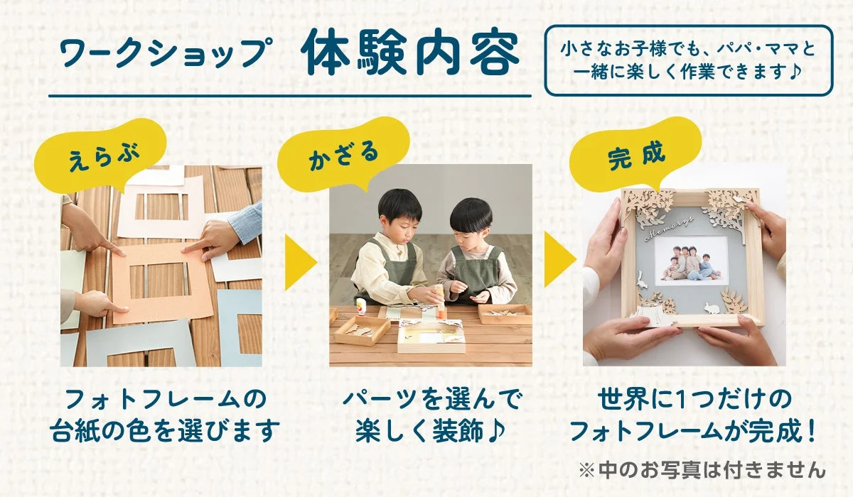 フォトフレームワークショップ内容