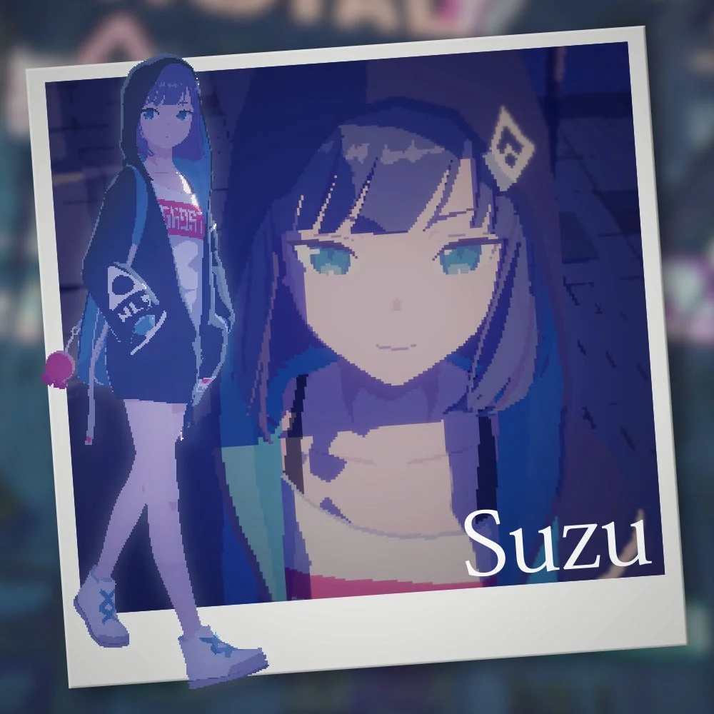 主人公スズのキャラクターアート