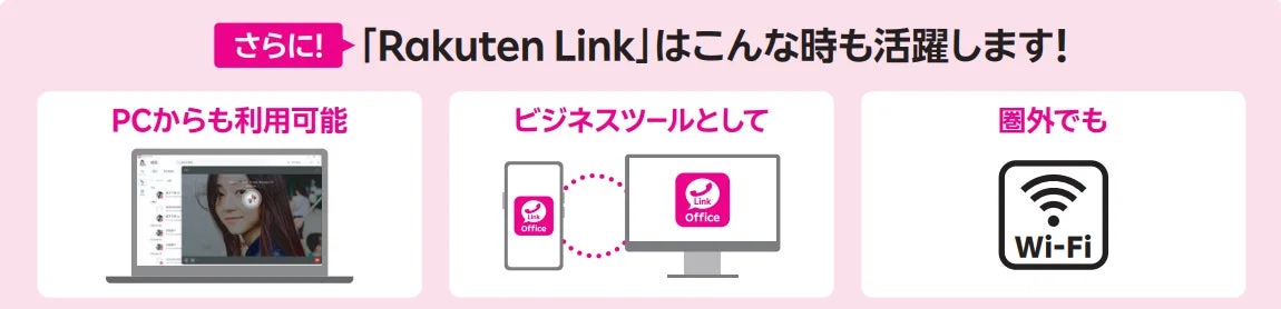 Rakuten Linkの多様な活用シーン
