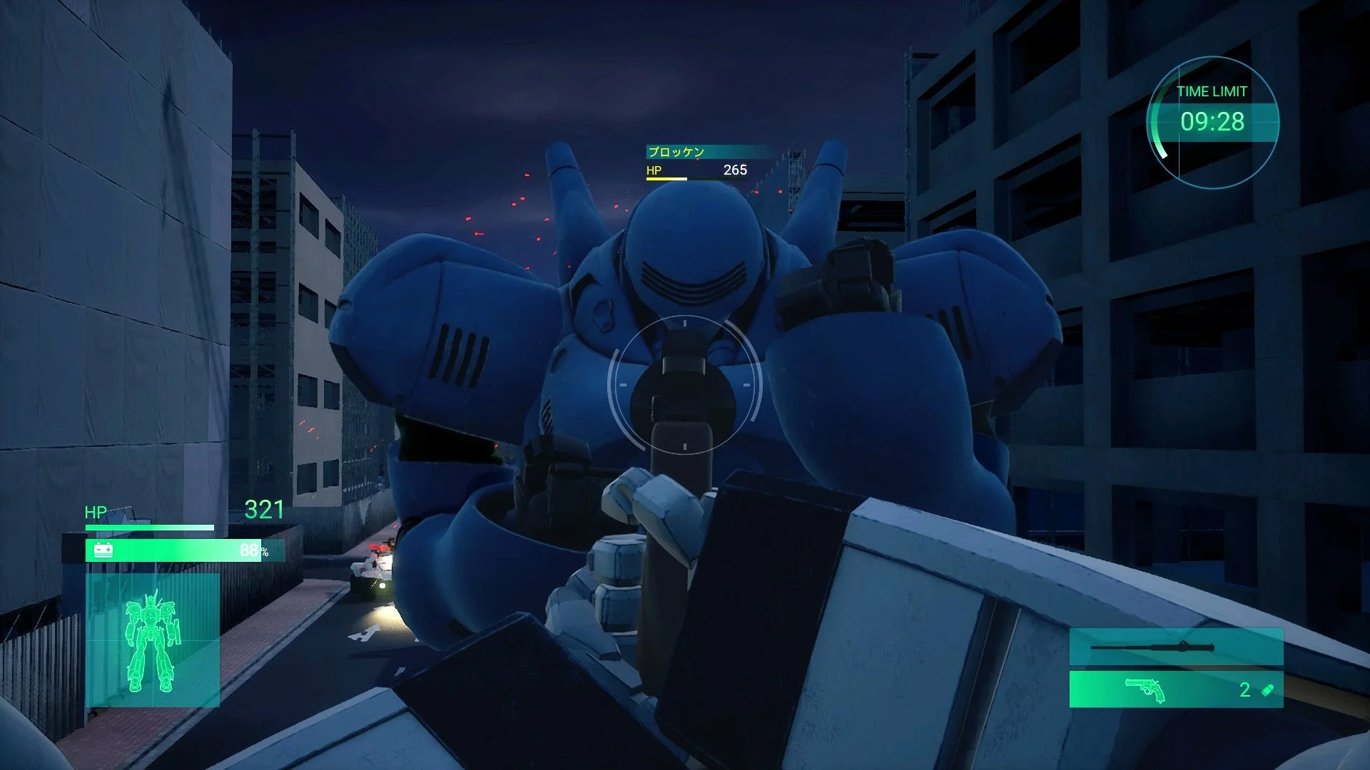 ゲーム画面：戦闘
