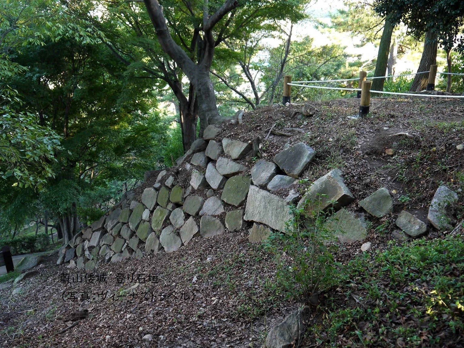 巌山城 登り石垣