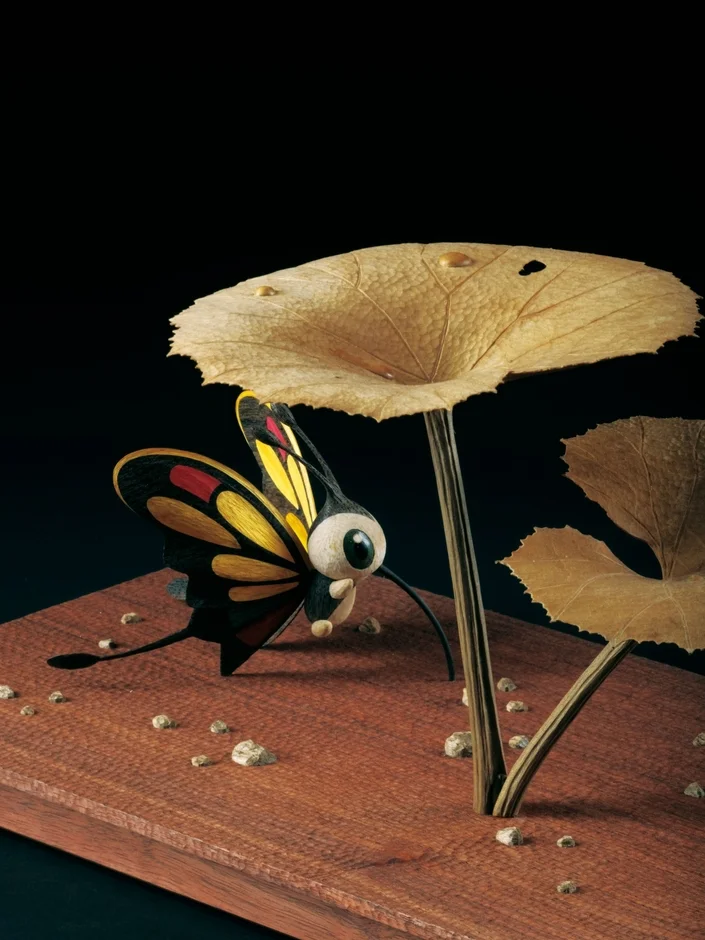 蝶の工芸作品