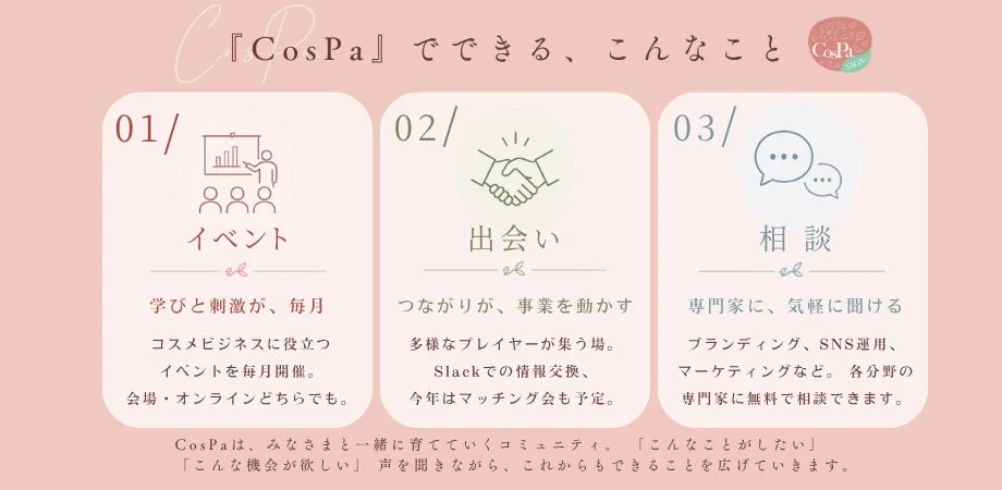 CosPaでできること