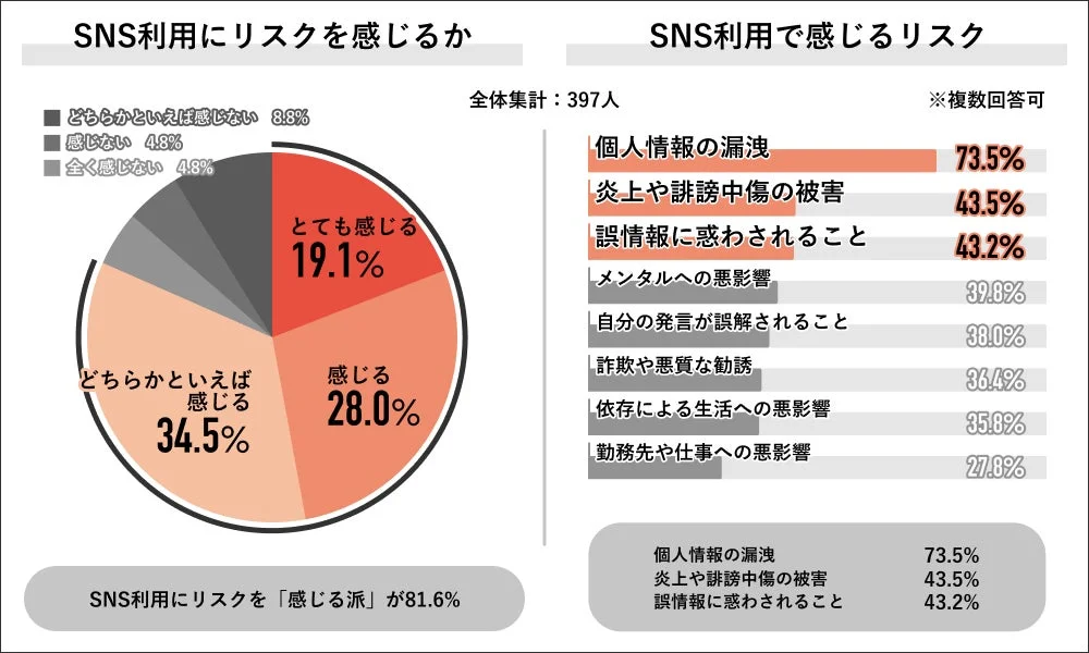SNS利用で感じるリスク