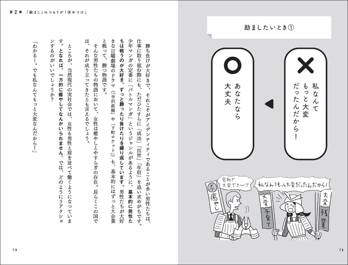 書籍内部ページ - 「励まし」のつもりが「決めつけ」