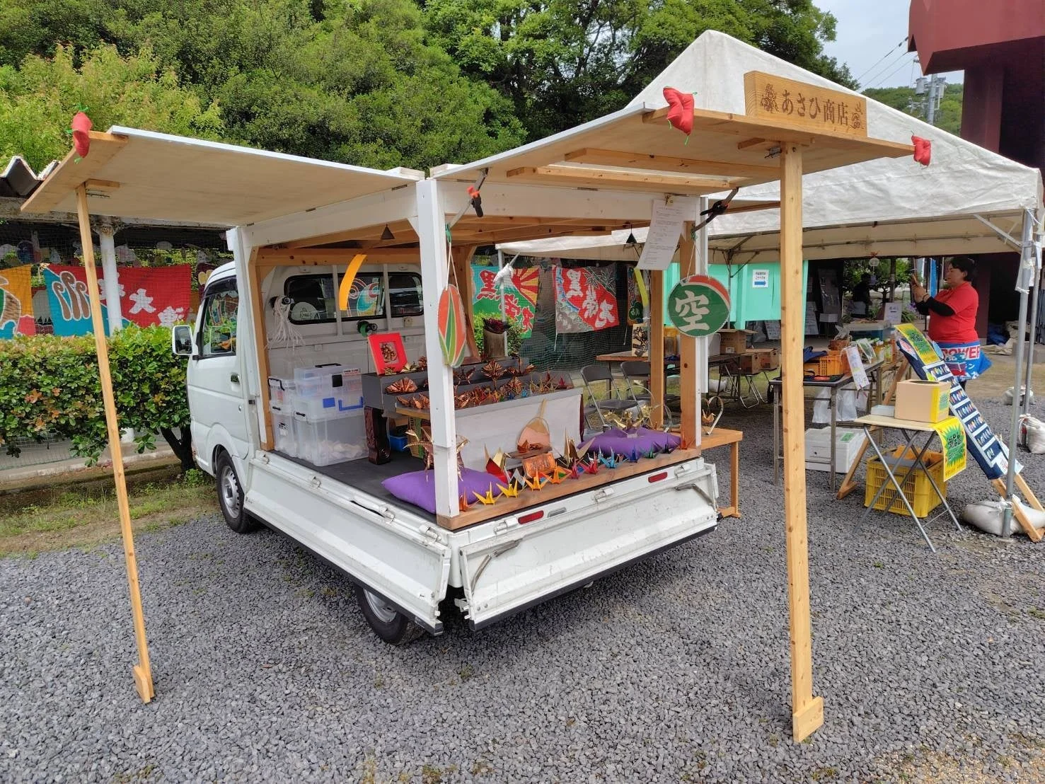 軽トラックを改造した移動販売の屋台