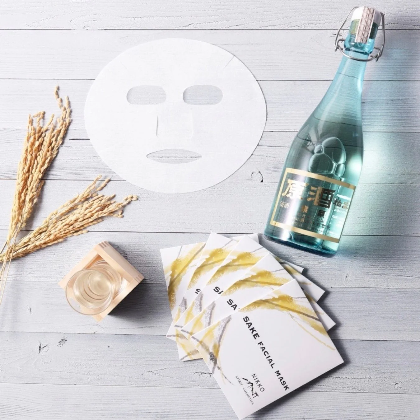 日本酒と美容製品