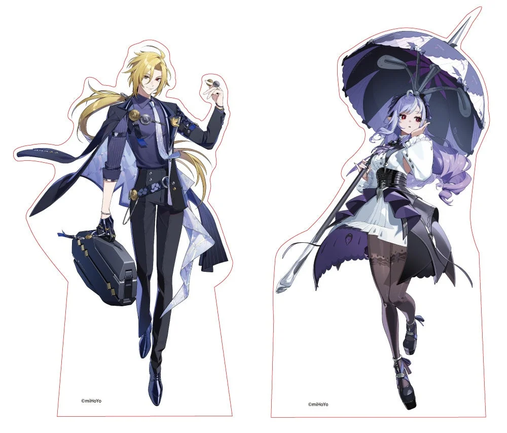 miHoYoのキャラクターグッズ、男女二人