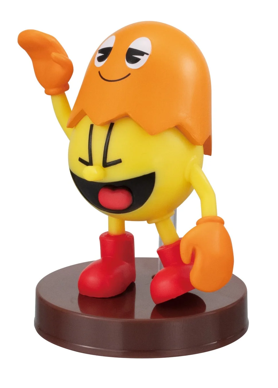 オレンジ色の殻をかぶったパックマンジュニアフィギュア