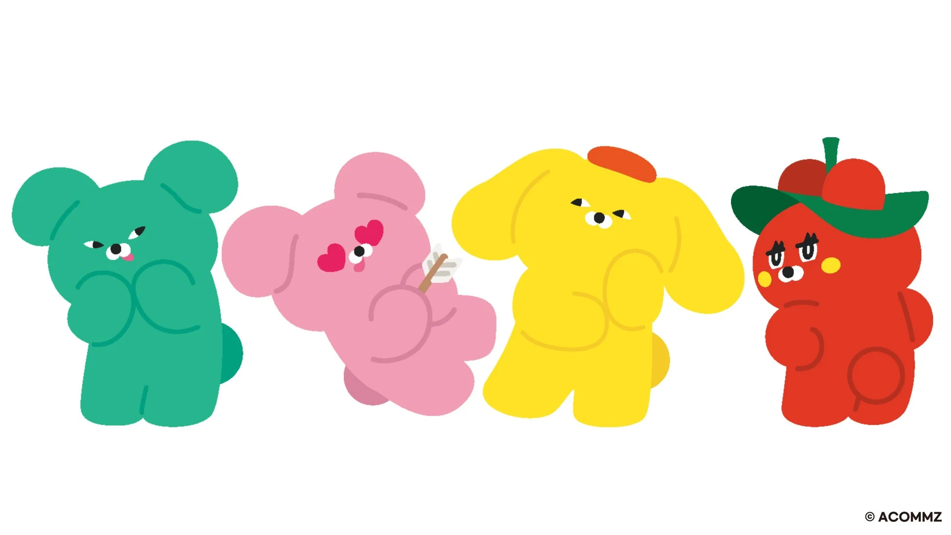 WASABI BEARのキャラクターたち