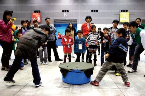 会場でのゲーム体験