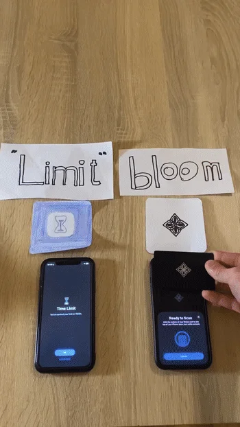 スマートフォン, iPhone, アプリ, TikTok, 時間制限, タイムリミット, デジタルウォレット, スキャン, NFC, テクノロジー, 比較, 時間管理, bloom, Limit, カード