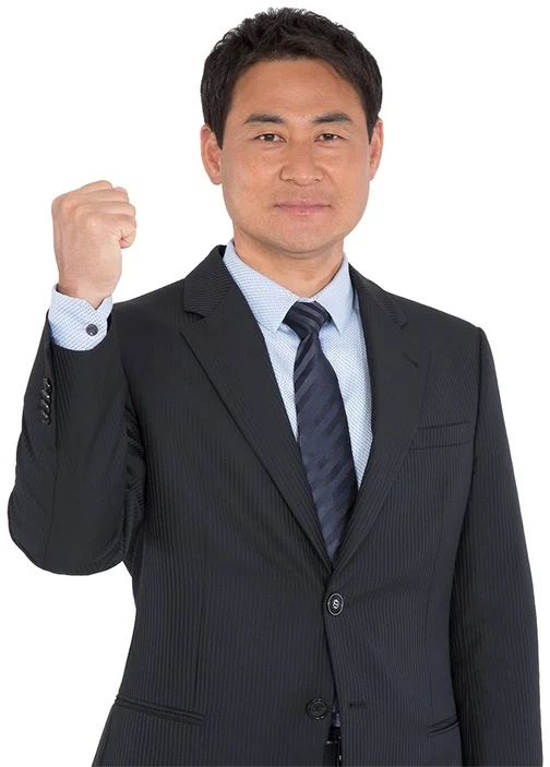 スーツ姿の男性