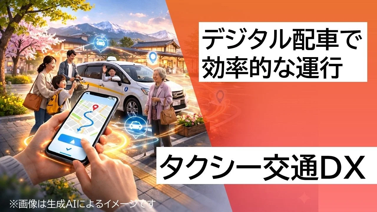 デジタル配車で効率的な運行 タクシー交通DX