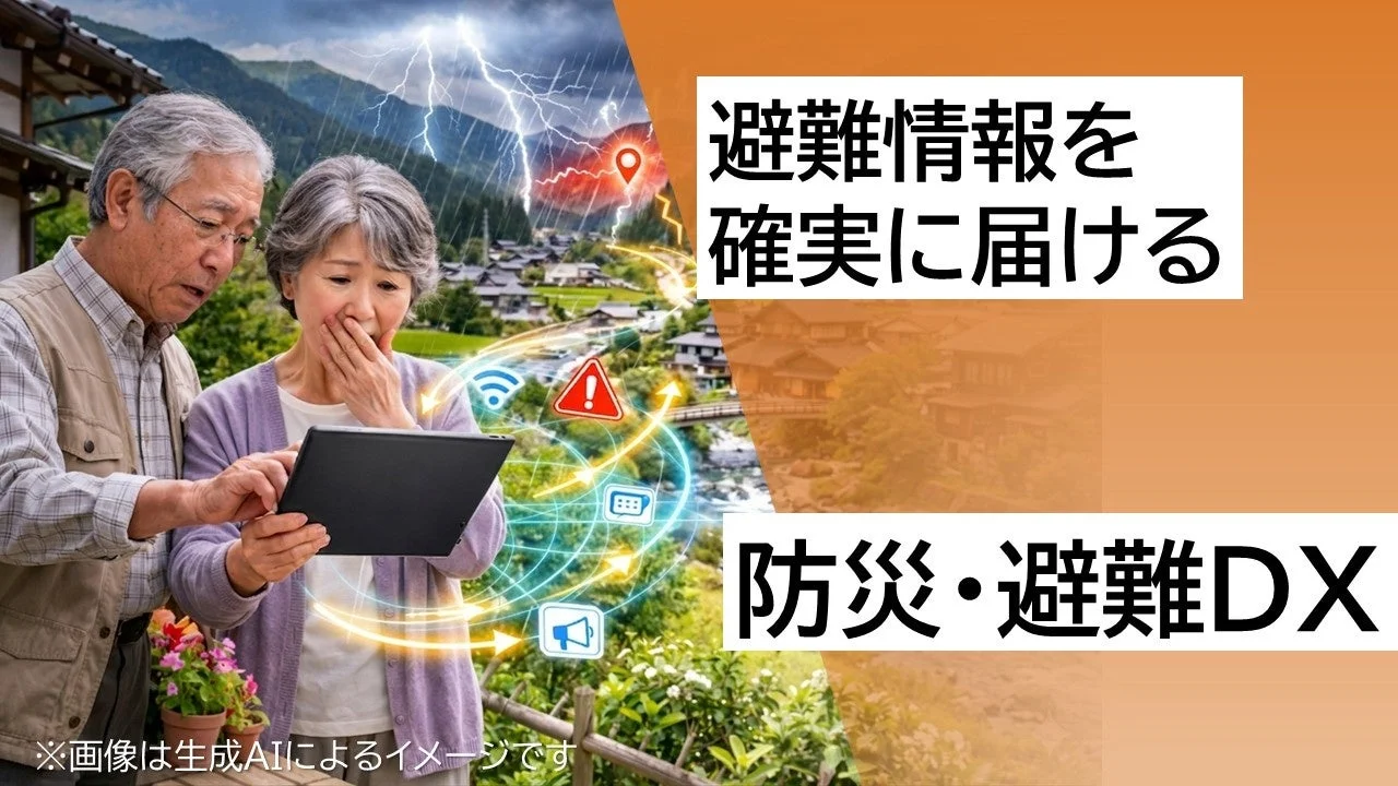 避難情報を確実に届ける 防災・避難DX