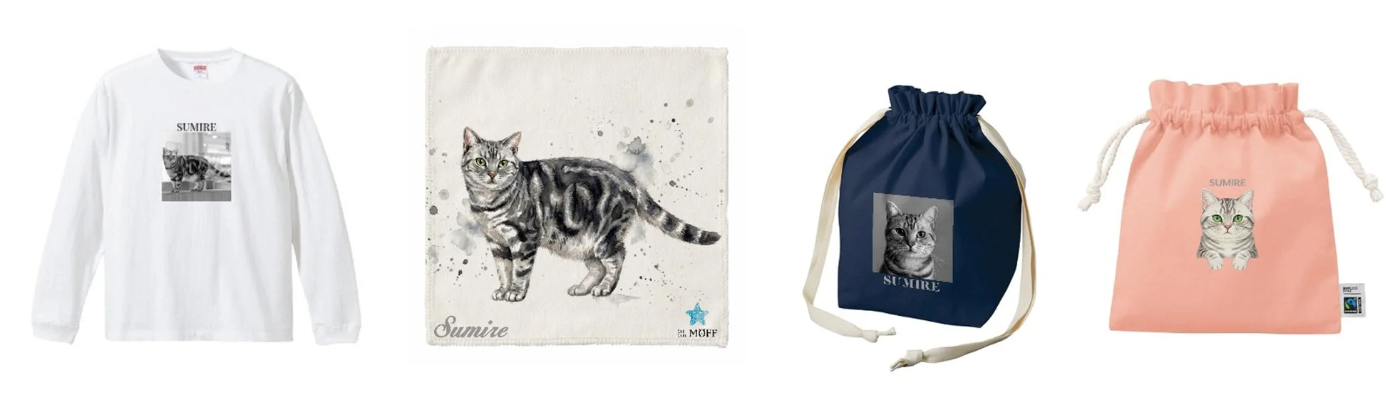 猫をモチーフにしたアパレルと雑貨のコレクション