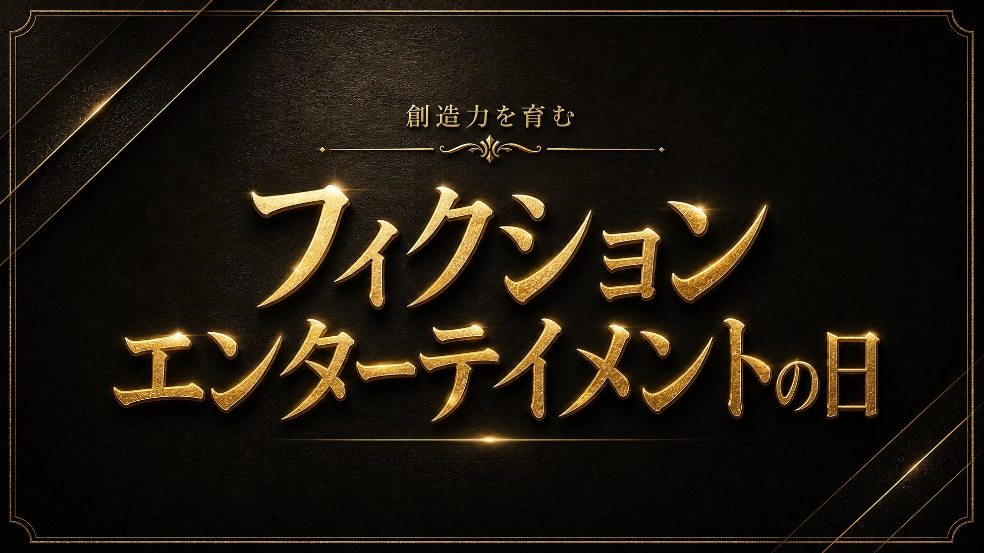 創造力を育む フィクションエンターテイメントの日