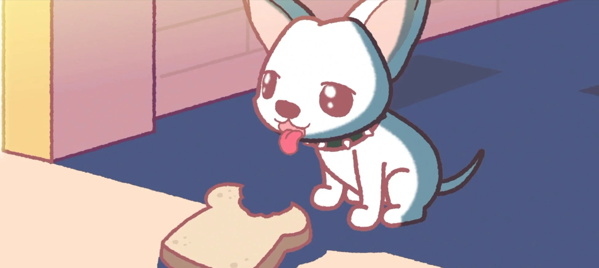 食パンと犬