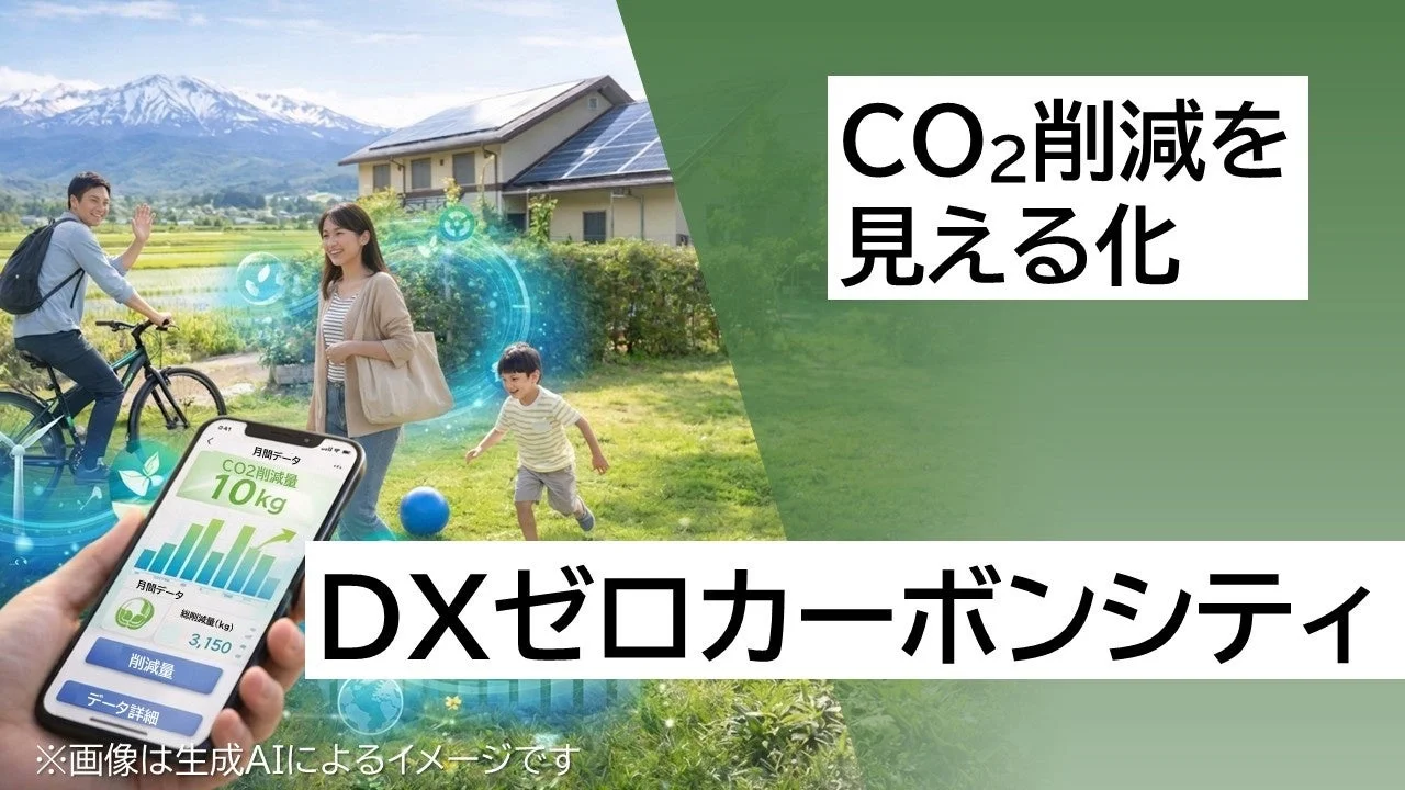 CO2削減を見える化 DXゼロカーボンシティ