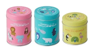 カラフルな肝油ドロップ