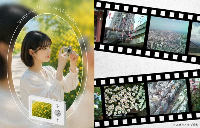 4K&80M画質で撮影するLeaf Camera