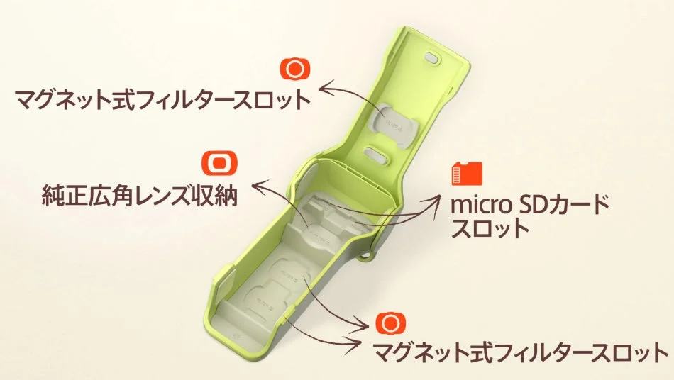 ケース内部の収納スペース