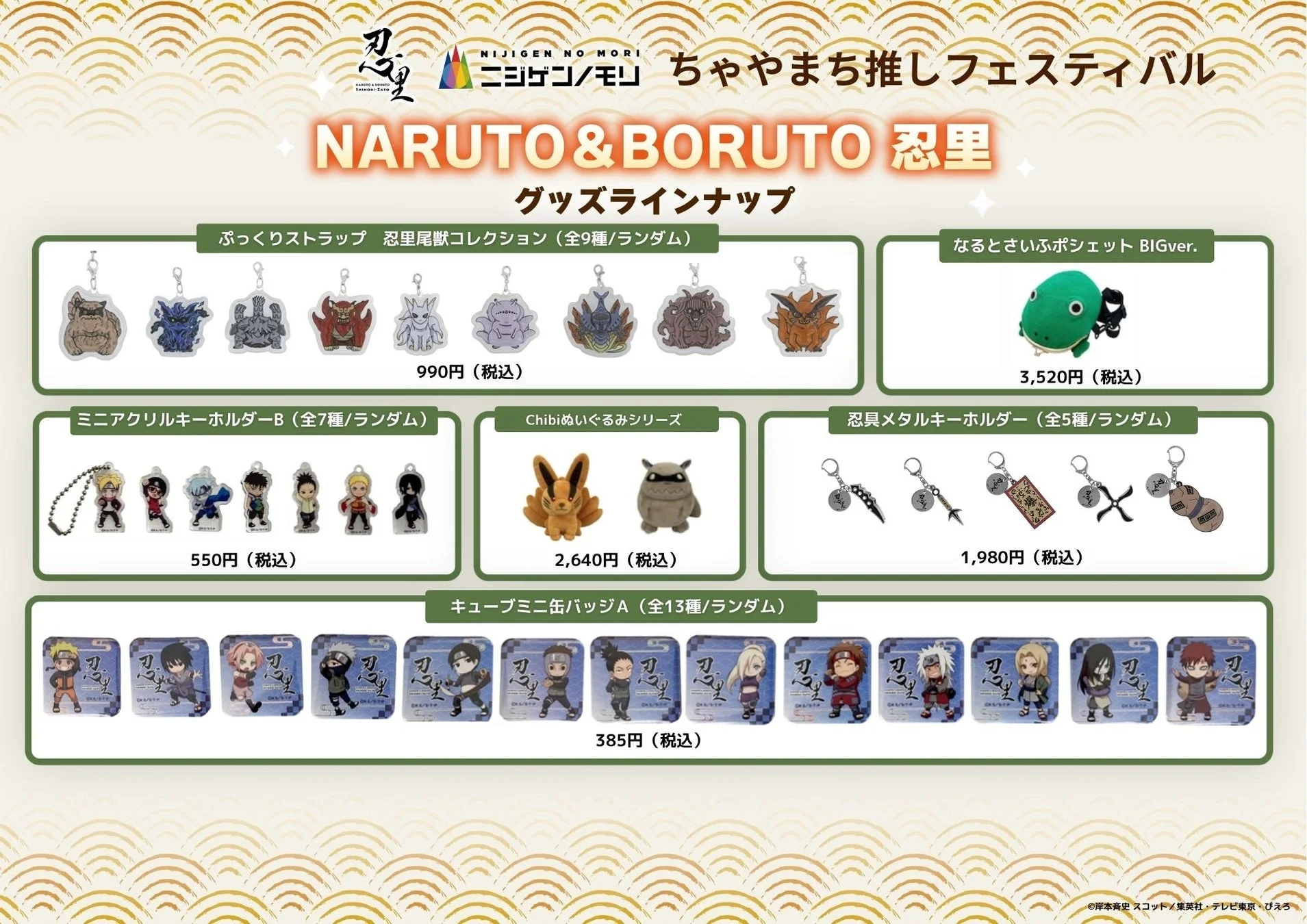 NARUTO&BORUTO 忍里 グッズラインナップ