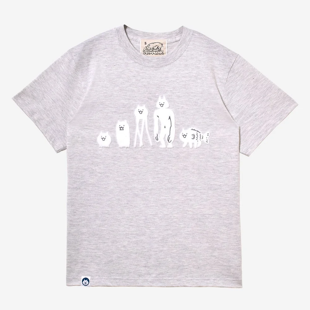 beanxious フロッキーTEE ちび集合(グレー)