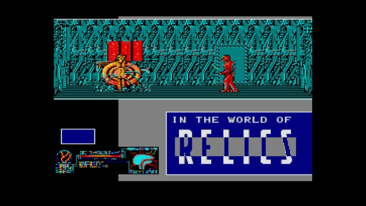 SFアクションゲームのプレイ画面
