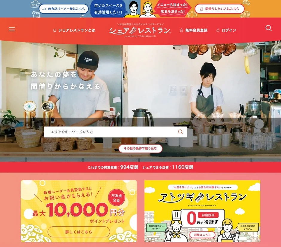 シェアレストランについて
