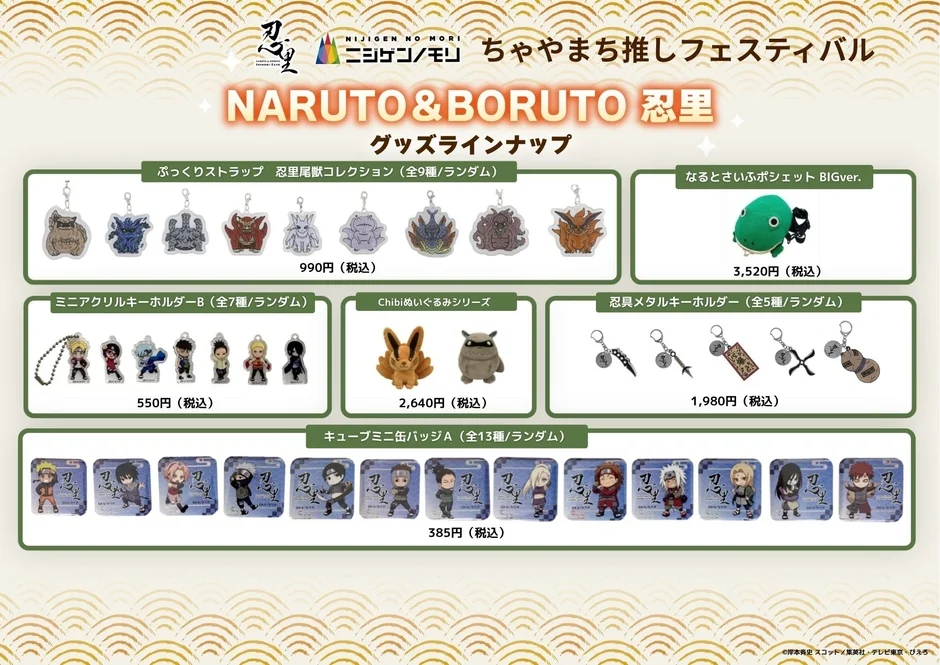 NARUTO&BORUTO 忍里 グッズラインナップ