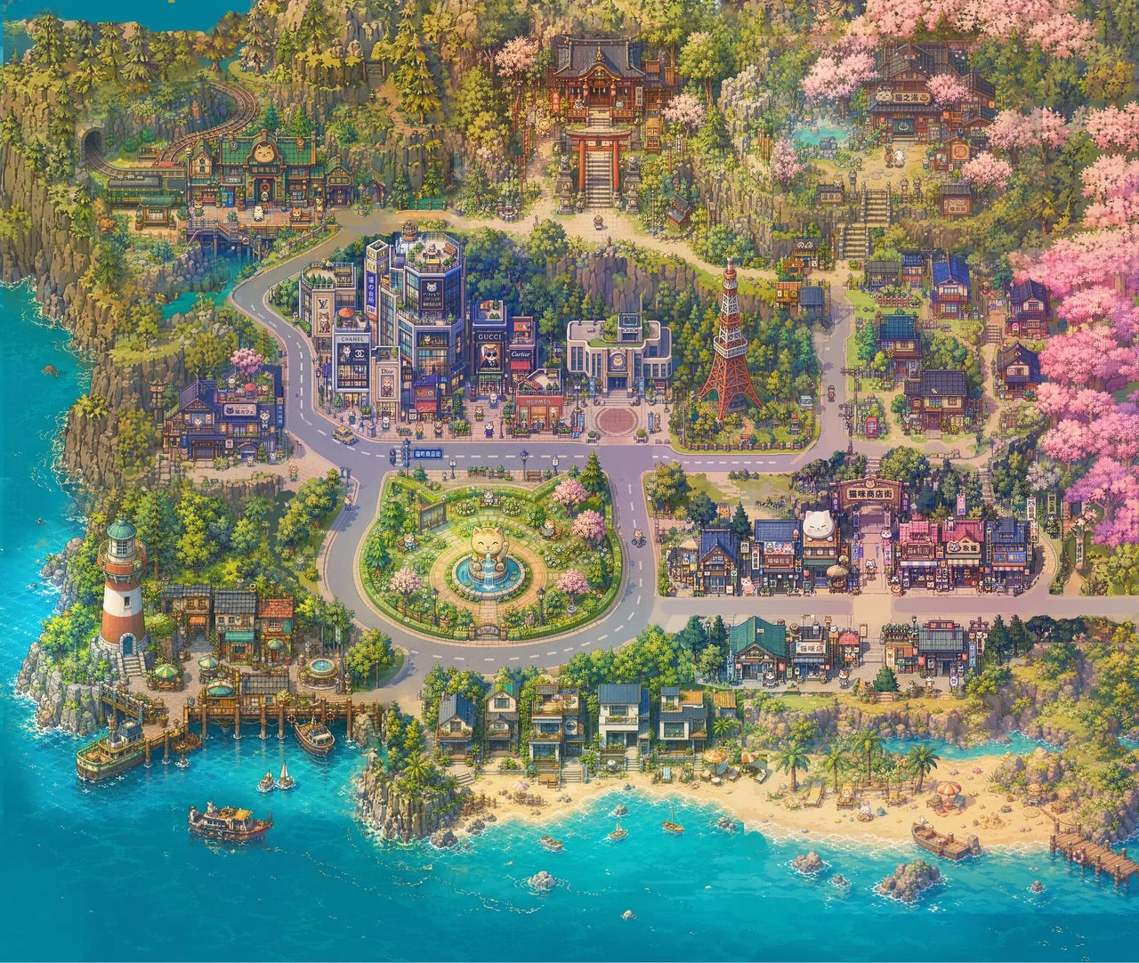 MeowTownの風景