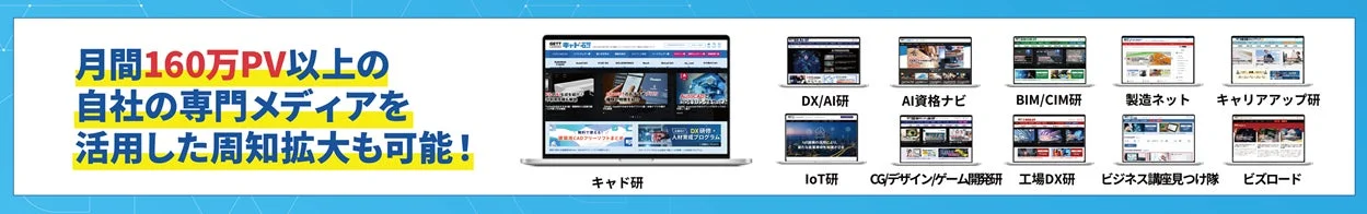 月間160万PVの自社専門メディア活用
