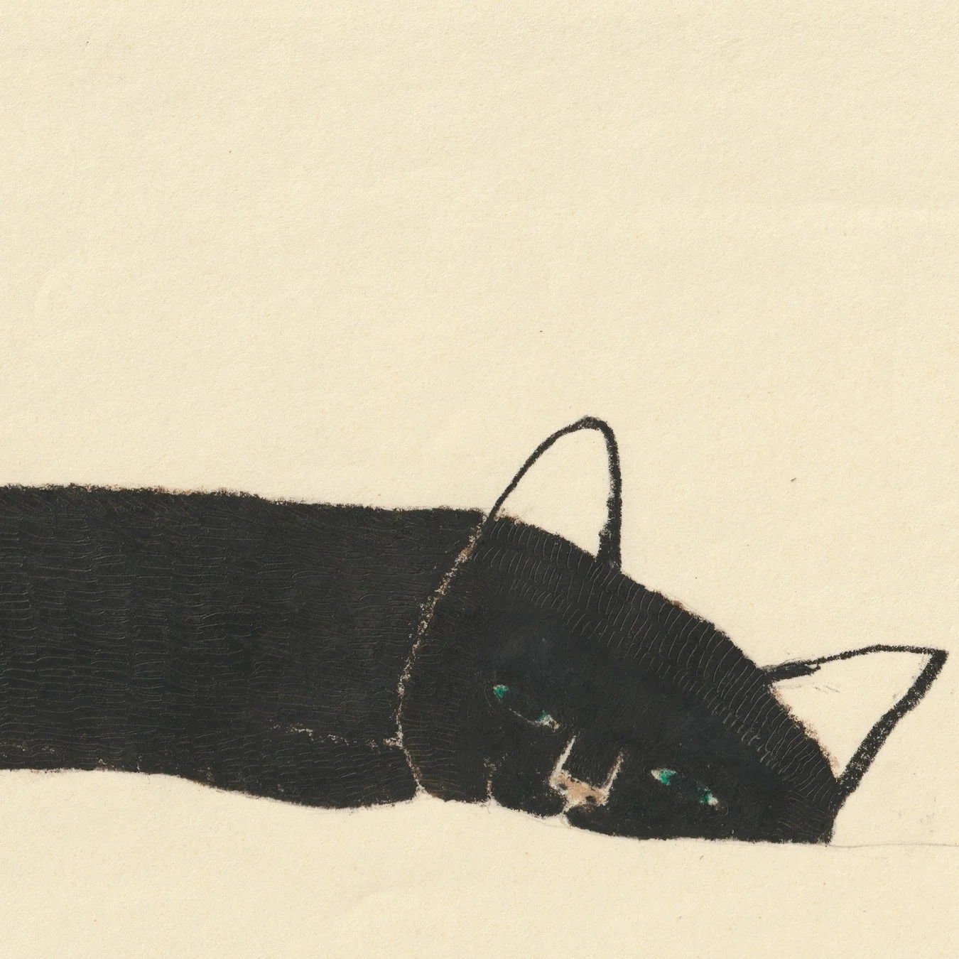 アド氏による黒猫のイラスト