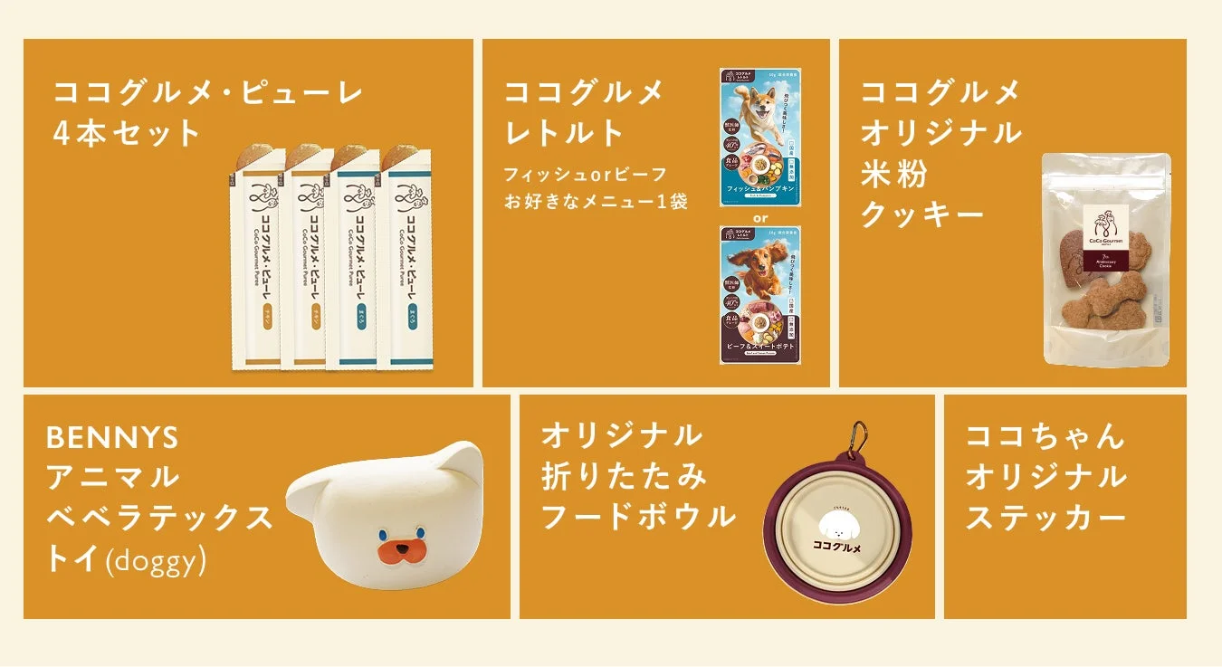 ココグルメ7周年記念BOXの内容物